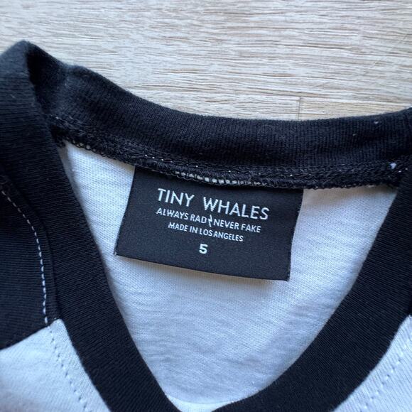 Tiny Whales Retro Van Raglan T-Shirt - Size 5 - Picture 2 of 4